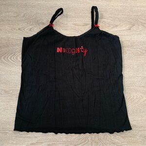 No Boundaries Naughty Black Camisole Size XL